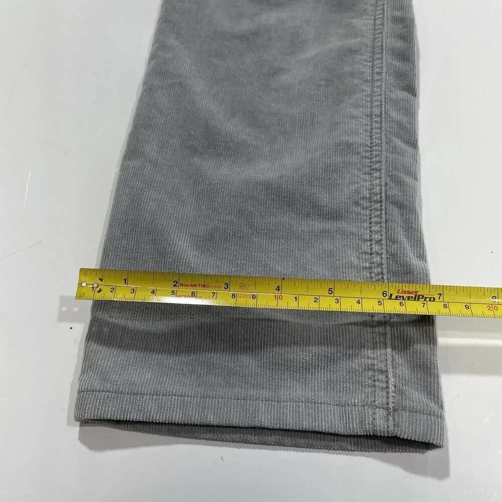 Marine Layer Pants Men’s 32 X 30 Gray Corduroy Cambridge Cord Casual Stretch